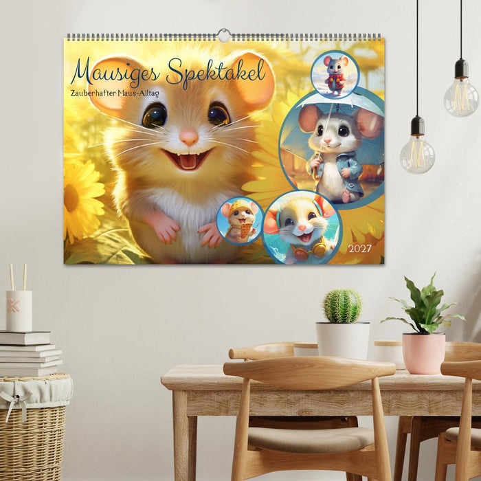 Mausiges Spektakel. Zauberhafter Maus-Alltag (CALVENDO Wandkalender 2027)