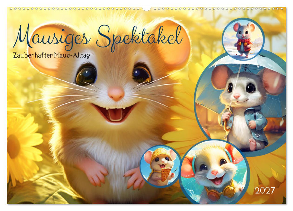 Mausiges Spektakel. Zauberhafter Maus-Alltag (CALVENDO Wandkalender 2027)