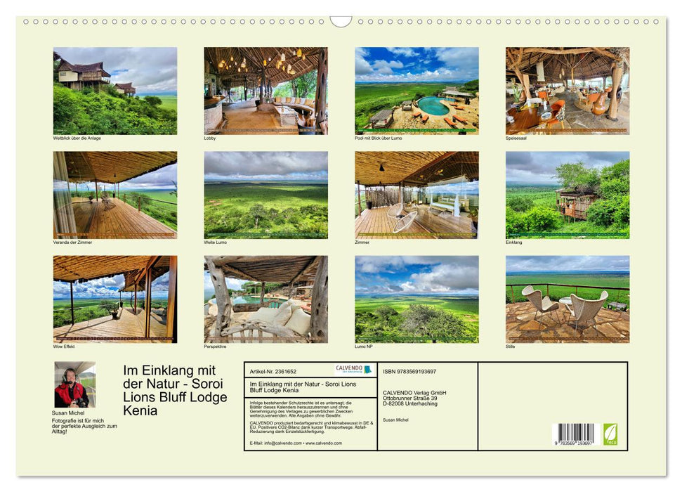 Im Einklang mit der Natur - Soroi Lions Bluff Lodge Kenia (CALVENDO Wandkalender 2027)