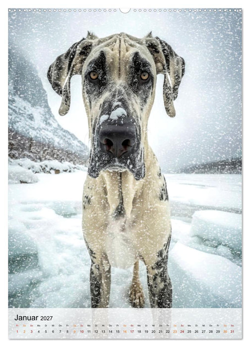 Deutsche Dogge - freundlicher Riese (CALVENDO Premium Wandkalender 2027)