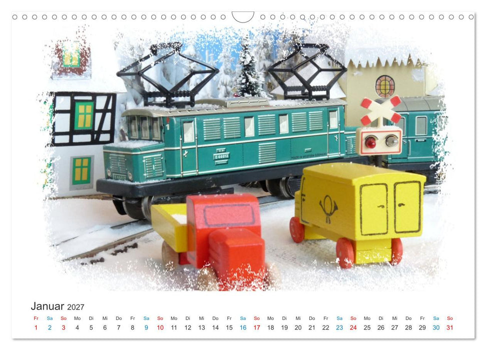 Bahn-Nostalgie im Modell (CALVENDO Wandkalender 2027)