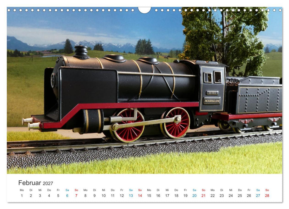 Bahn-Nostalgie im Modell (CALVENDO Wandkalender 2027)