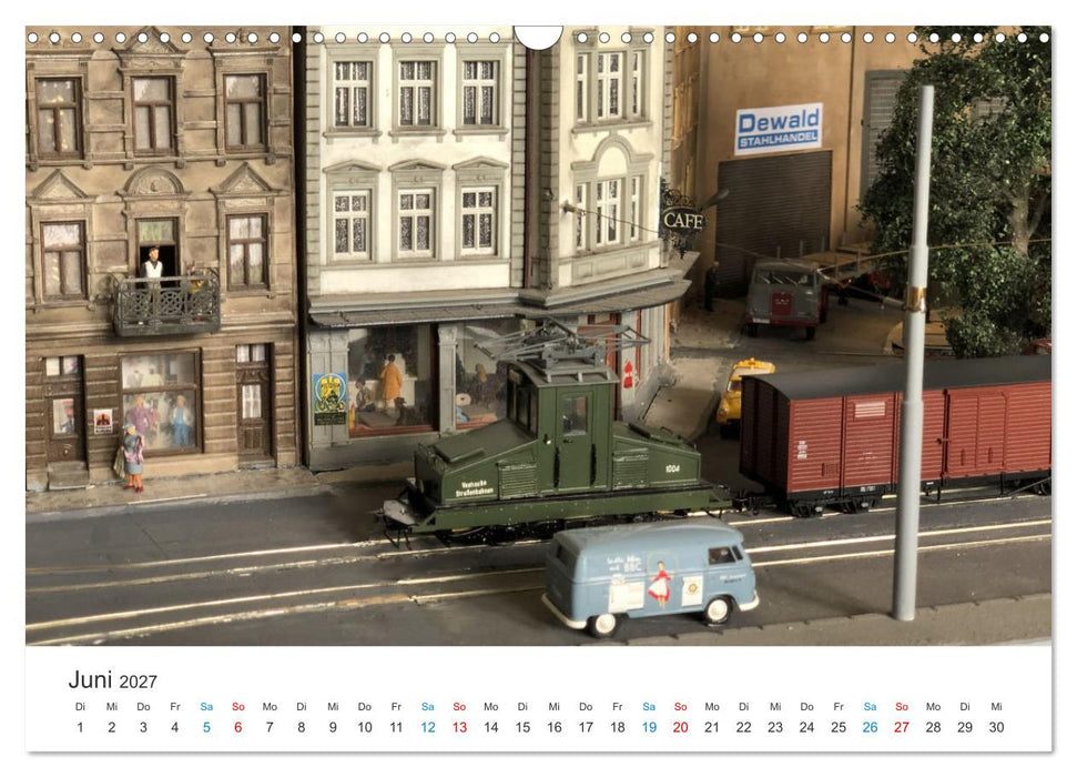 Bahn-Nostalgie im Modell (CALVENDO Wandkalender 2027)