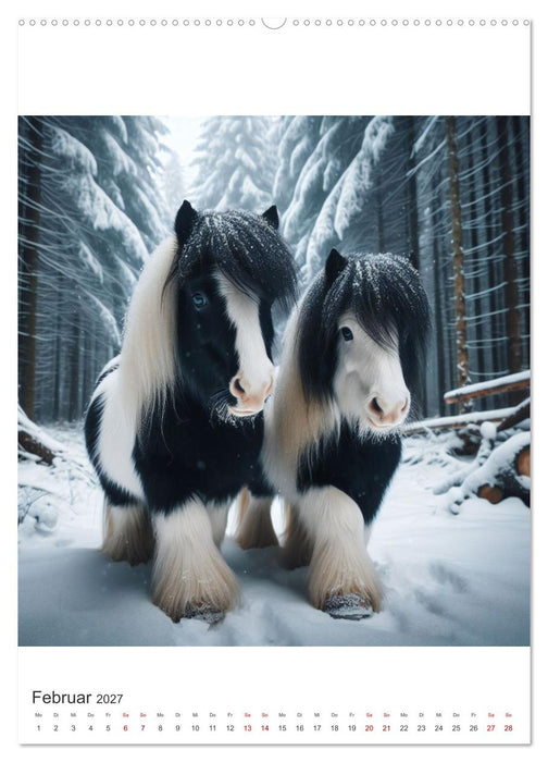Gypsy Vanner Tinker - die majestätische Schönheit der Tinker-Pferde (CALVENDO Wandkalender 2027)