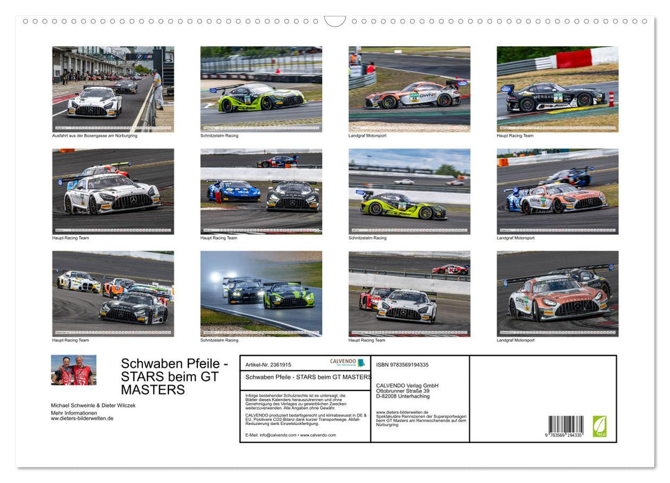 Schwaben Pfeile - STARS beim GT MASTERS (CALVENDO Wandkalender 2027)