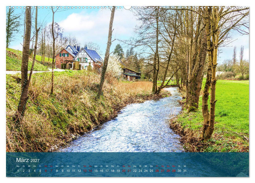 Die Düssel von den Quellen bis zu den Mündungen (CALVENDO Wandkalender 2027)