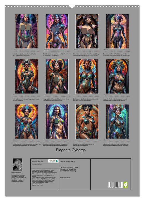 Elegante Cyborgs (CALVENDO Wandkalender 2027)