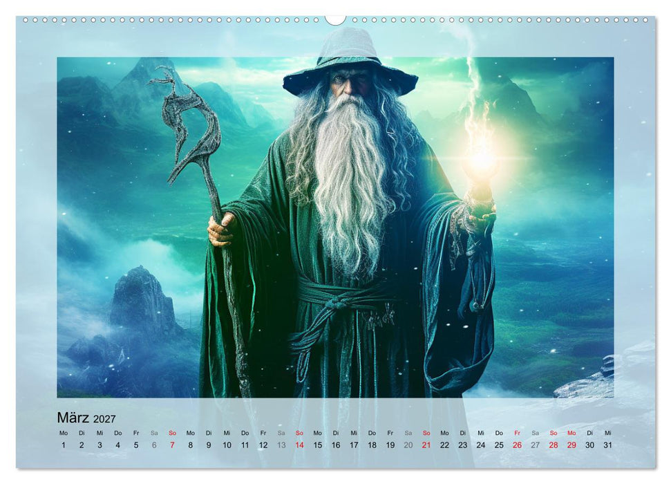 Avalons magische Frauen. Geheimnisvolle und Sagenumwobene Insel (CALVENDO Premium Wandkalender 2027)