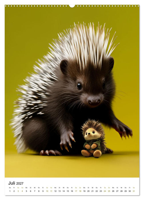 Tierkinder und ihre Hobbys (CALVENDO Premium Wandkalender 2027)