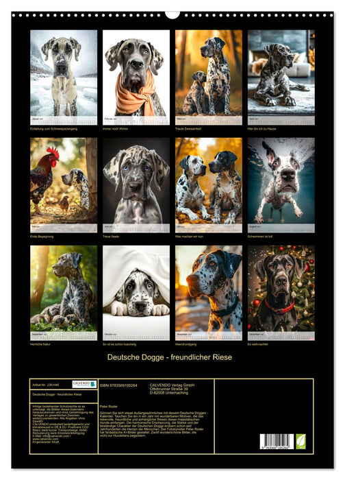 Deutsche Dogge - freundlicher Riese (CALVENDO Wandkalender 2027)