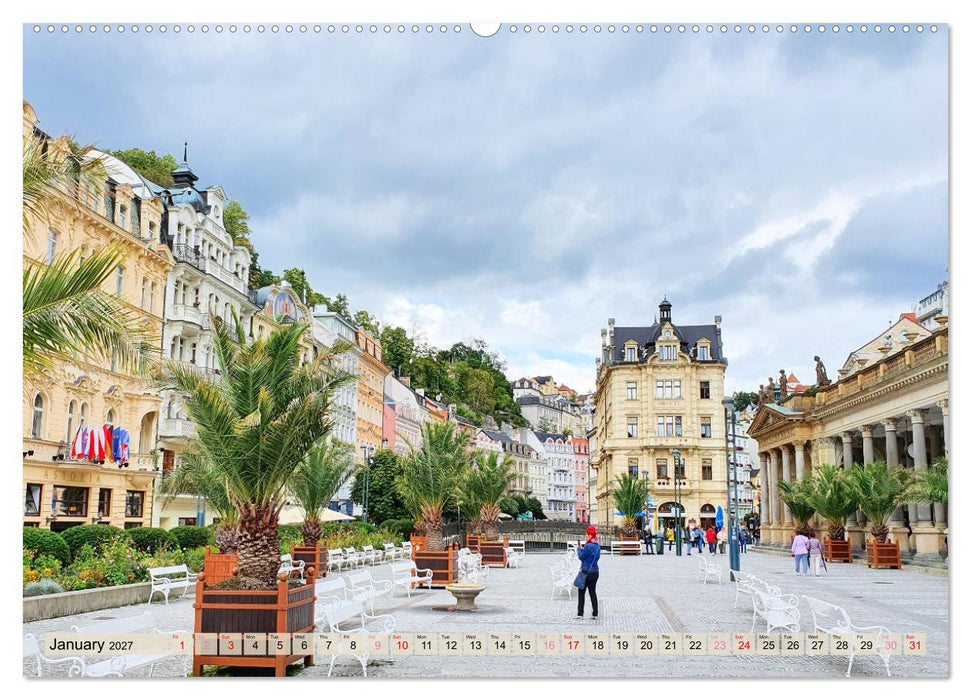 Famous Spas in the Czech Republic (CALVENDO Monthly Calendar 2027)