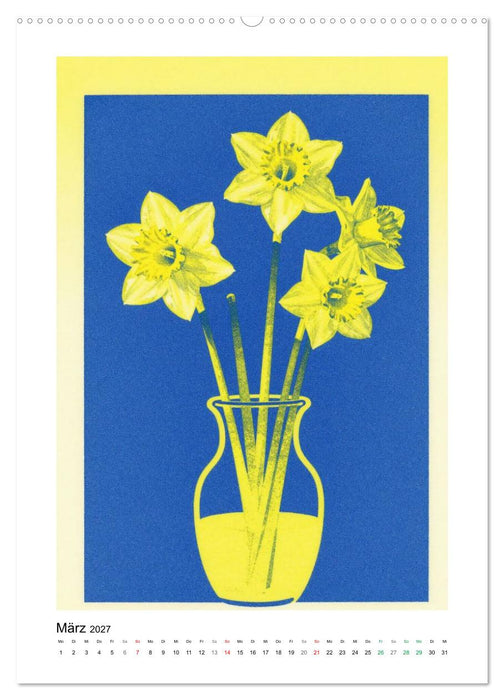 Botanischer Risodruck (CALVENDO Wandkalender 2027)
