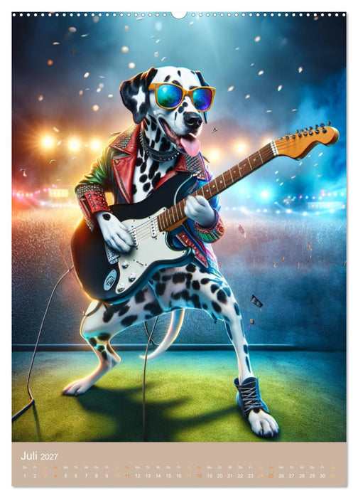 Rockstar Dalmatiner (CALVENDO Premium Wandkalender 2027)