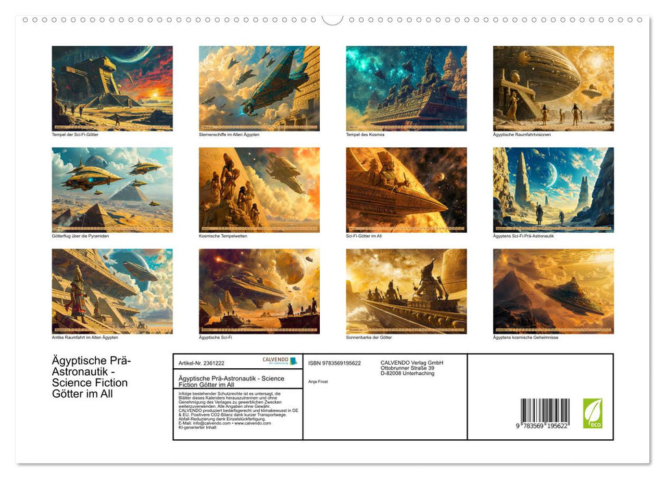 Ägyptische Prä-Astronautik - Science Fiction Götter im All (CALVENDO Premium Wandkalender 2027)