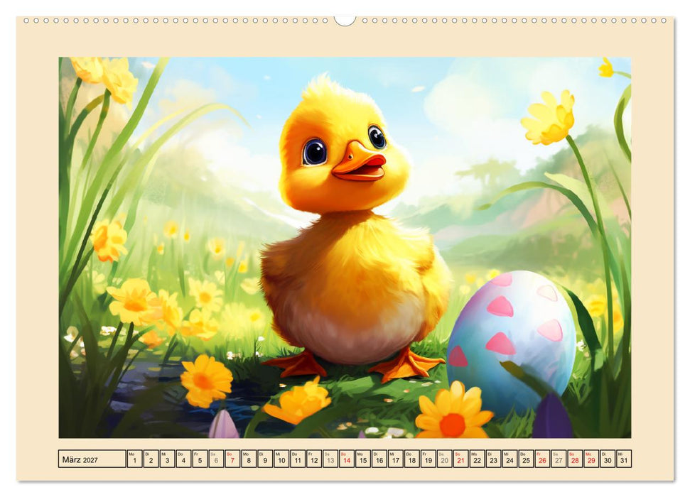 Lustige Enten. Niedlich und farbenfroh (CALVENDO Wandkalender 2027)