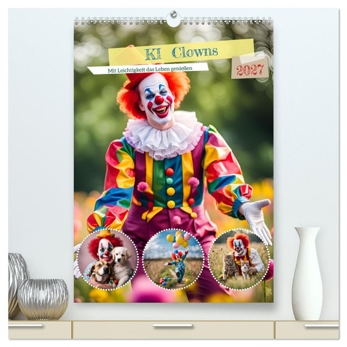 KI Clowns Mit Leichtigkeit das Leben genießen (CALVENDO Premium Wandkalender 2027)