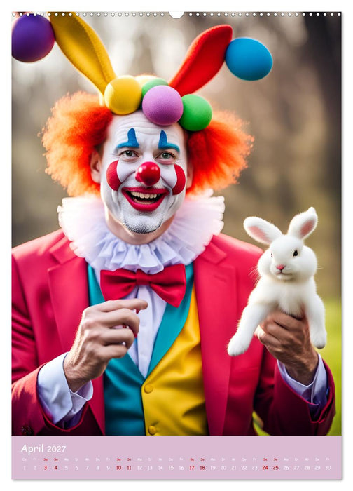 KI Clowns Mit Leichtigkeit das Leben genießen (CALVENDO Premium Wandkalender 2027)