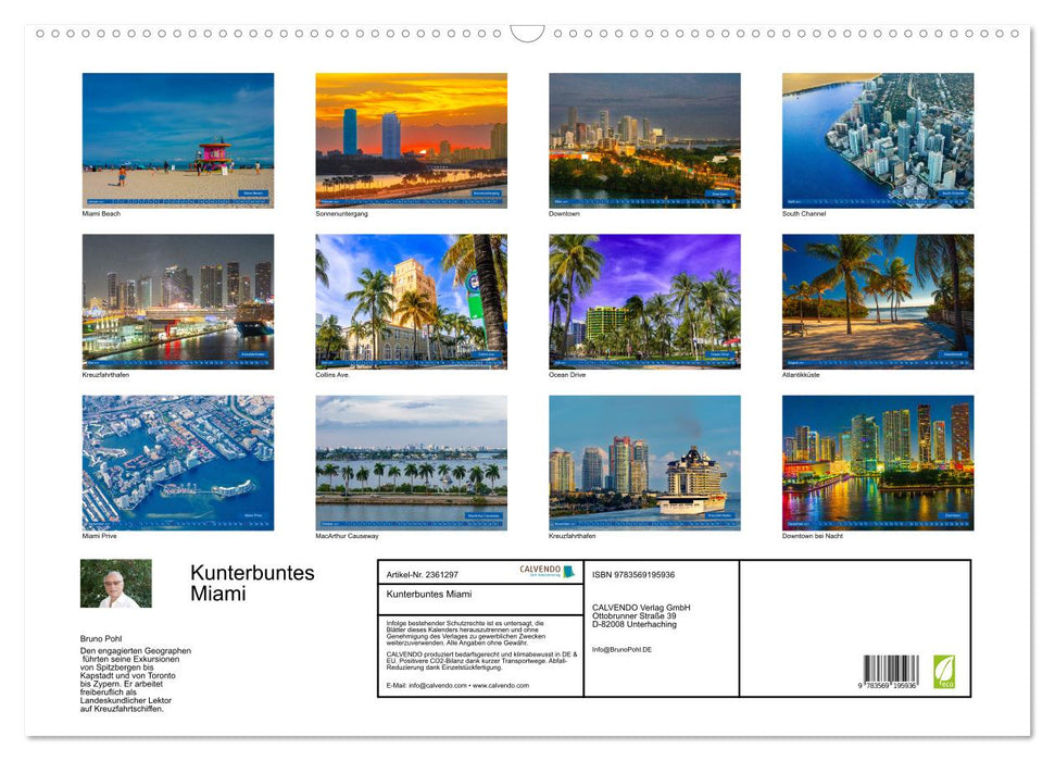 Kunterbuntes Miami (CALVENDO Wandkalender 2027)