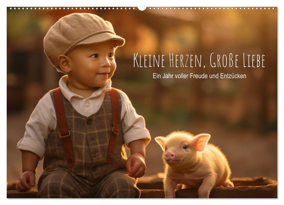 Kleine Herzen, Große Liebe: Ein Jahr voller Freude und Entzücken (CALVENDO Wandkalender 2027)