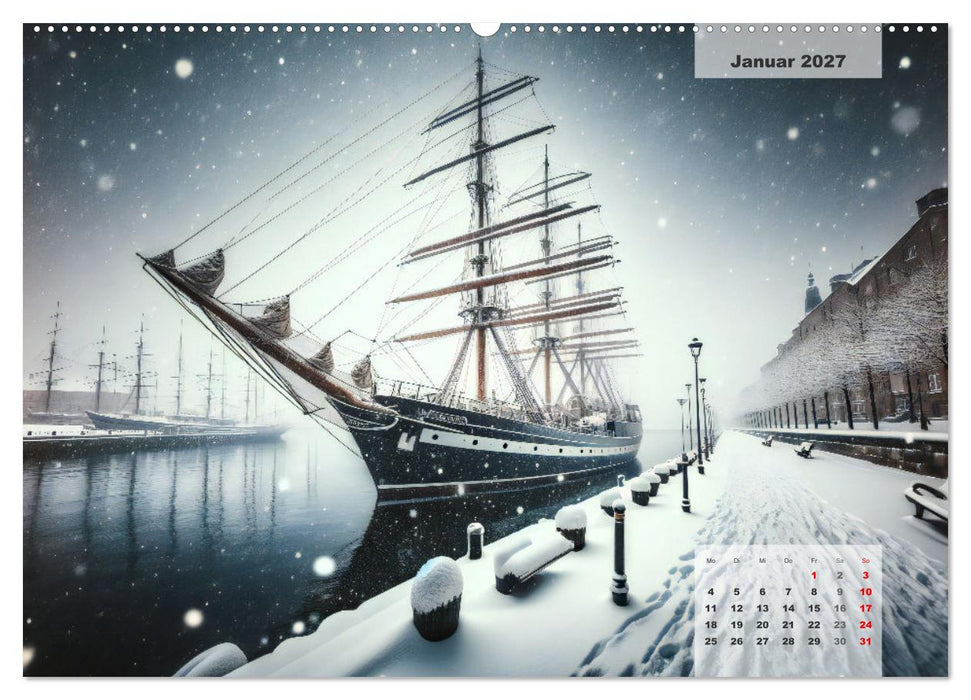 Die Befreiung der Flaschenschiffe - Historische Segelschiffe (CALVENDO Wandkalender 2027)