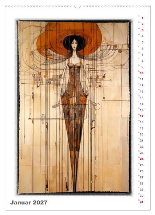 Catwalk - Modeskizzen (CALVENDO Wandkalender 2027)
