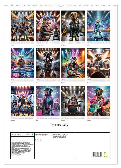 Rockstar Labbi (CALVENDO Wandkalender 2027)