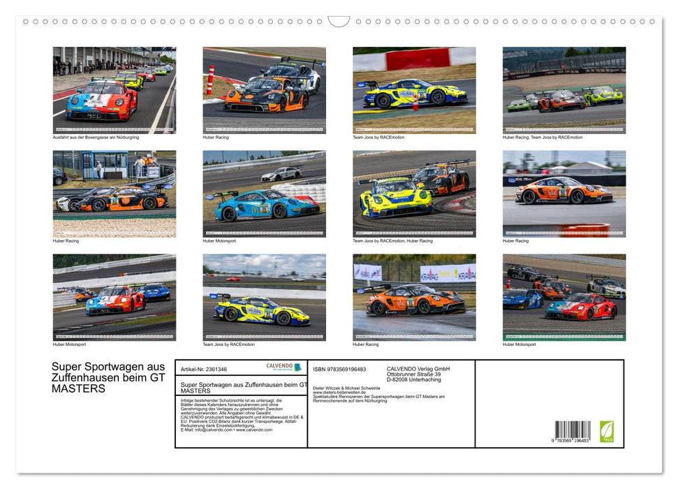 Super Sportwagen aus Zuffenhausen beim GT MASTERS (CALVENDO Wandkalender 2027)