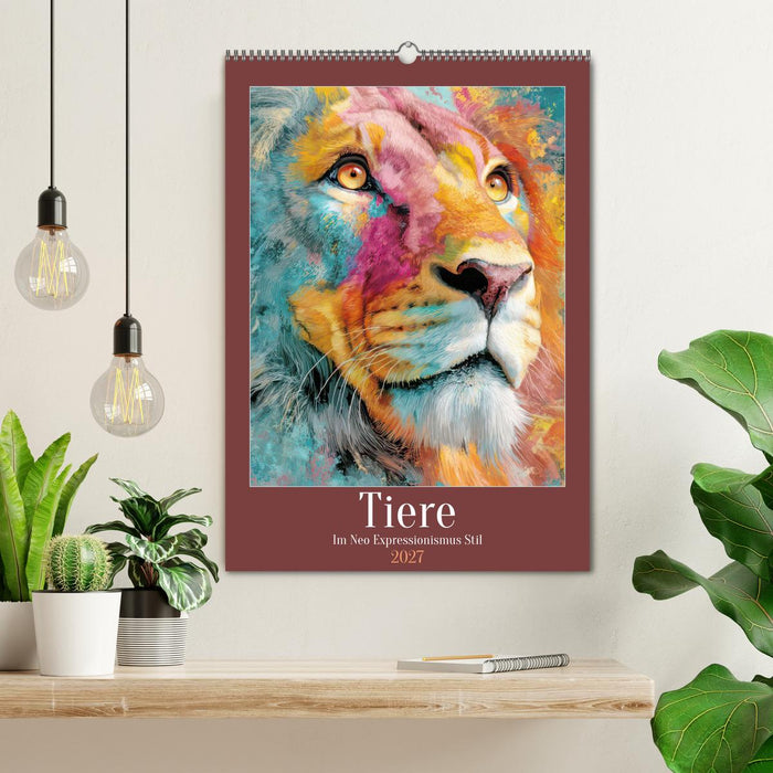 Tiere - Im Neo Expressionismus Stil (CALVENDO Wandkalender 2027)