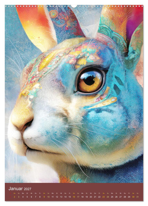 Tiere - Im Neo Expressionismus Stil (CALVENDO Wandkalender 2027)