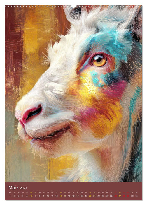Tiere - Im Neo Expressionismus Stil (CALVENDO Wandkalender 2027)