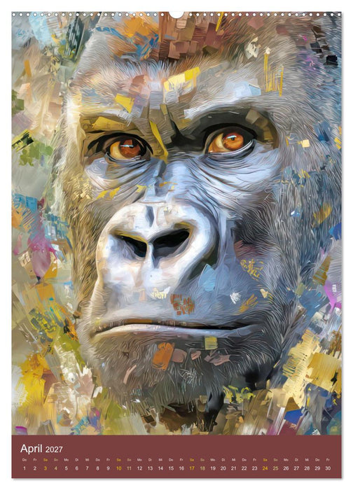 Tiere - Im Neo Expressionismus Stil (CALVENDO Premium Wandkalender 2027)