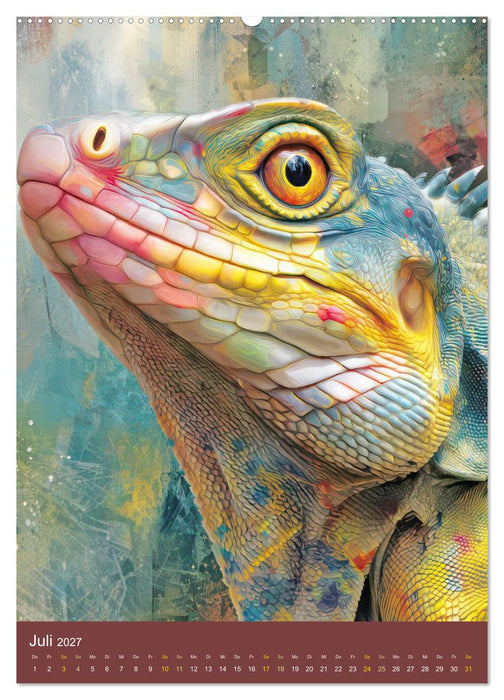 Tiere - Im Neo Expressionismus Stil (CALVENDO Premium Wandkalender 2027)