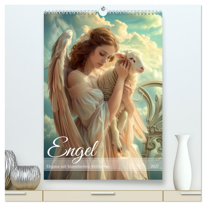 Engel - Eleganz mit himmlischen Attributen (CALVENDO Premium Wandkalender 2027)