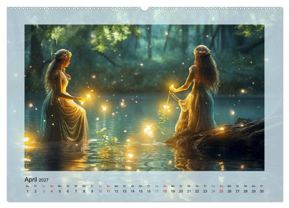 Avalons magische Frauen. Geheimnisvolle und Sagenumwobene Insel (CALVENDO Wandkalender 2027)