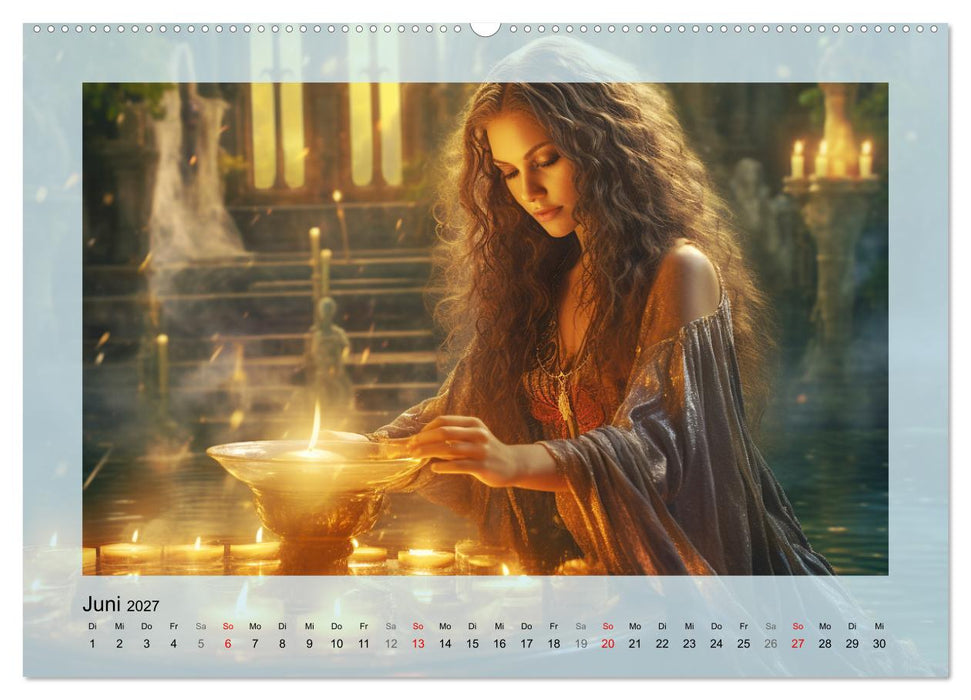Avalons magische Frauen. Geheimnisvolle und Sagenumwobene Insel (CALVENDO Wandkalender 2027)