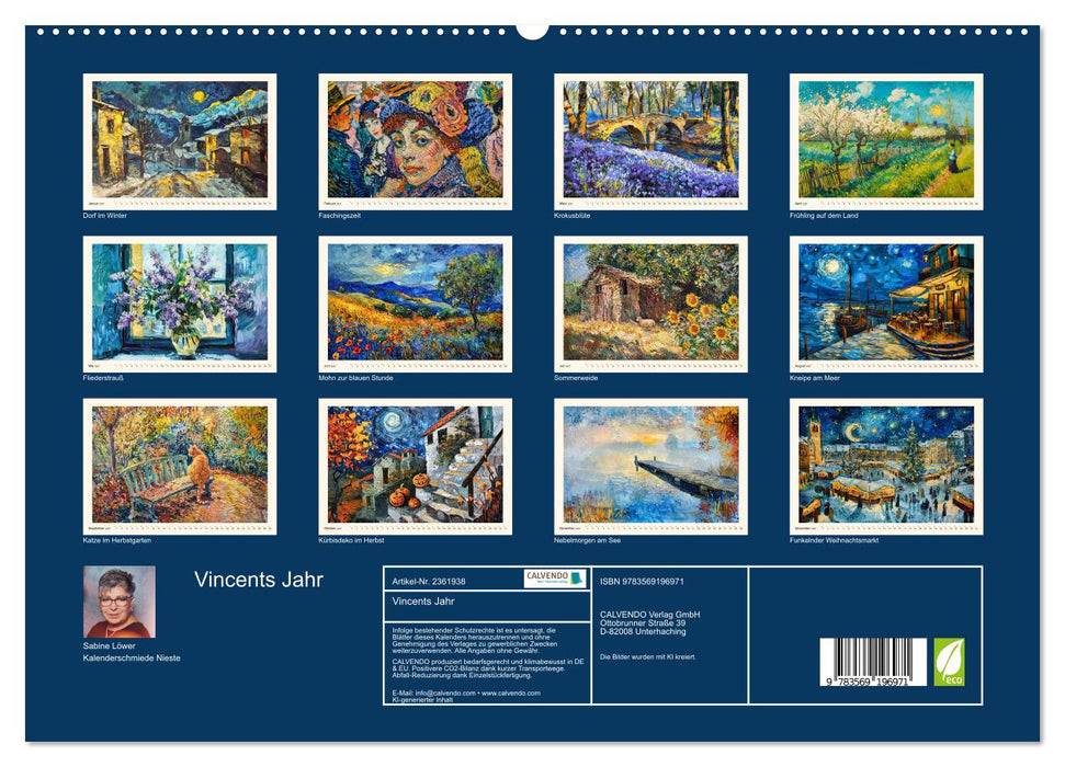 Vincents Jahr (CALVENDO Premium Wandkalender 2027)