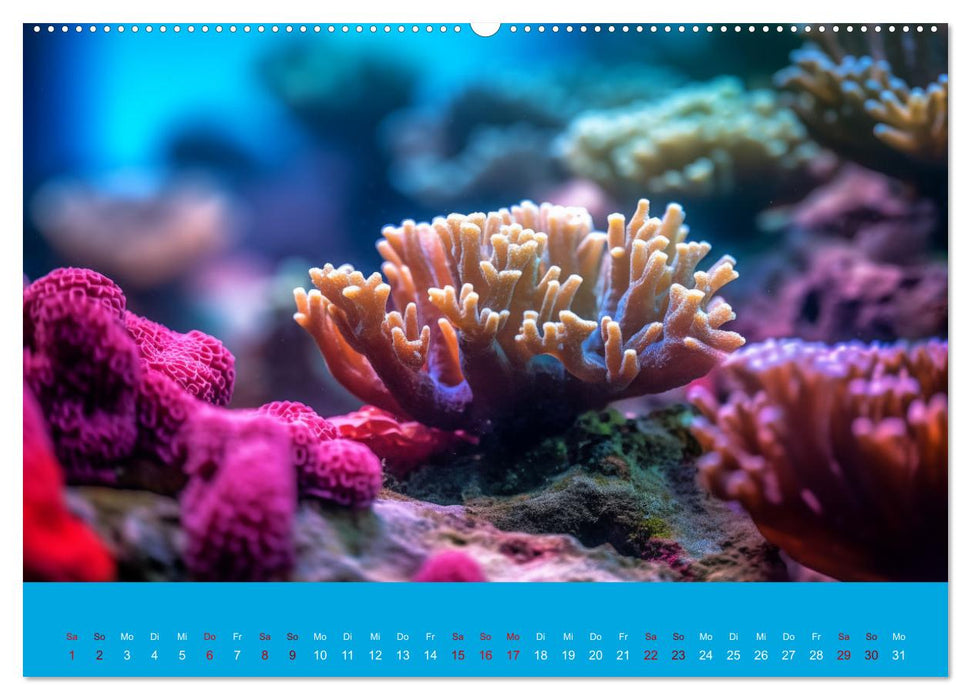 Farbenpracht im Ozean - Die Schönheit der Korallen (CALVENDO Wandkalender 2027)