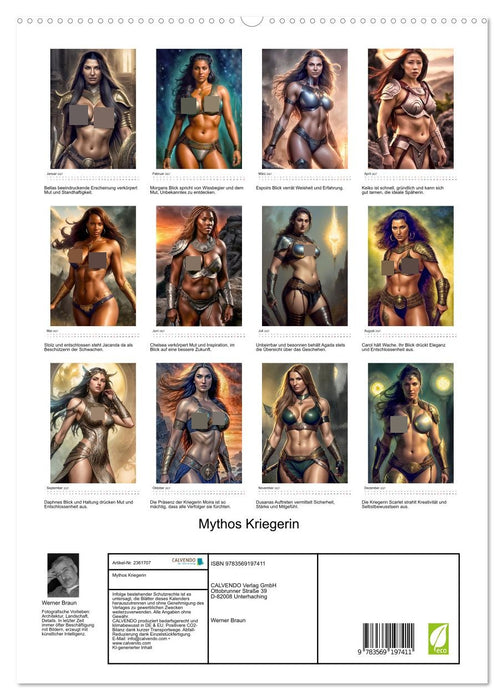 Mythos Kriegerin (CALVENDO Premium Wandkalender 2027)