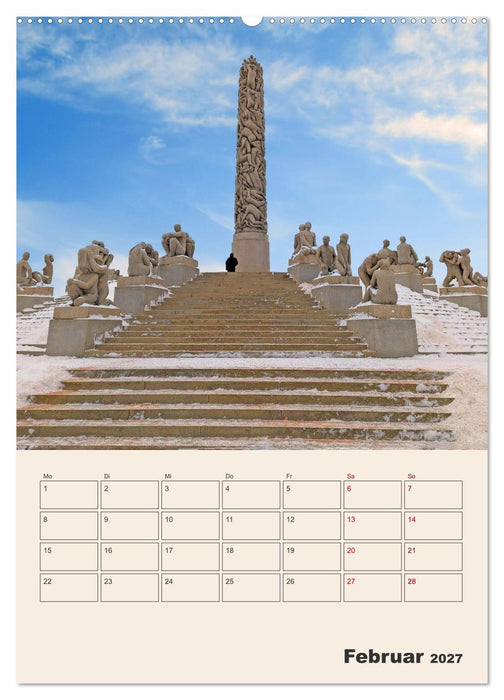 Winterliches Oslo - Terminplaner (CALVENDO Wandkalender 2027)