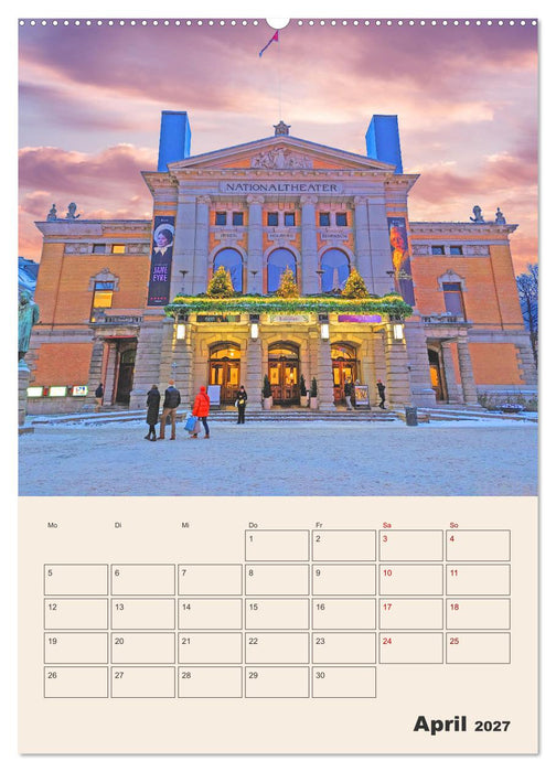 Winterliches Oslo - Terminplaner (CALVENDO Wandkalender 2027)