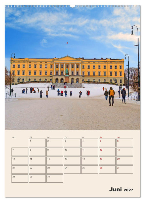 Winterliches Oslo - Terminplaner (CALVENDO Wandkalender 2027)