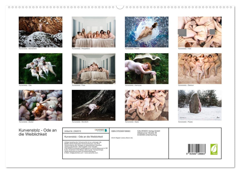 Kurvenstolz - Ode an die Weiblichkeit (CALVENDO Premium Wandkalender 2027)
