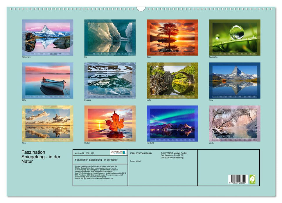 Faszination Spiegelung - in der Natur (CALVENDO Wandkalender 2027)