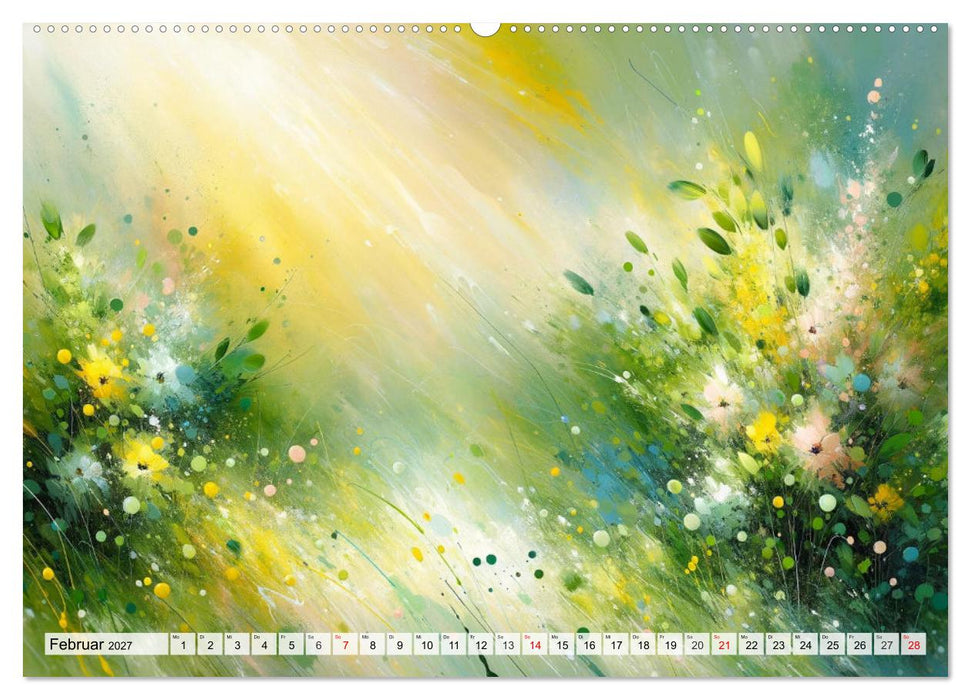 Action Painting: Die Energie der Gefühlslandschaften (CALVENDO Wandkalender 2027)