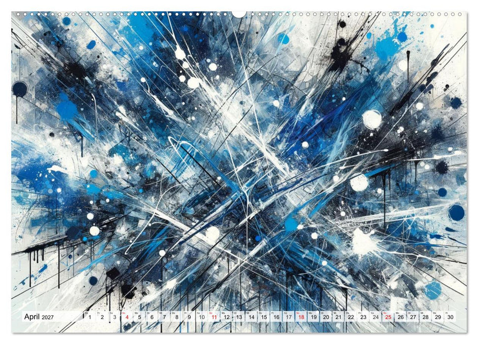 Action Painting: Die Energie der Gefühlslandschaften (CALVENDO Wandkalender 2027)