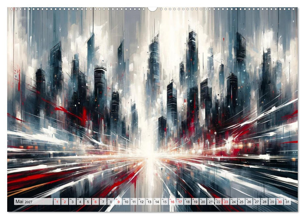 Action Painting: Die Energie der Gefühlslandschaften (CALVENDO Wandkalender 2027)