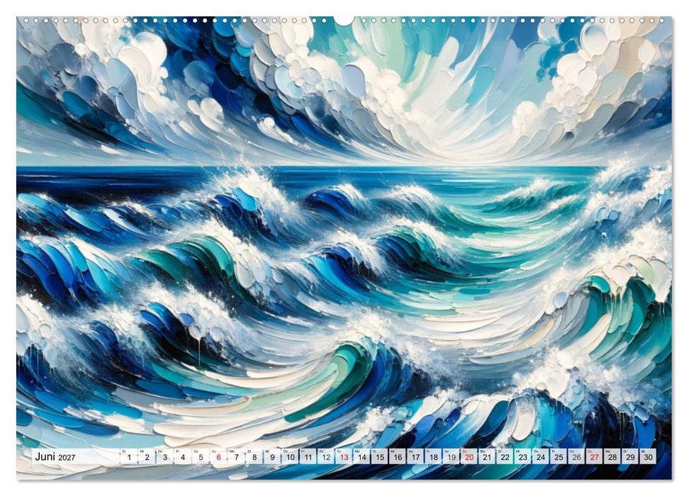 Action Painting: Die Energie der Gefühlslandschaften (CALVENDO Wandkalender 2027)