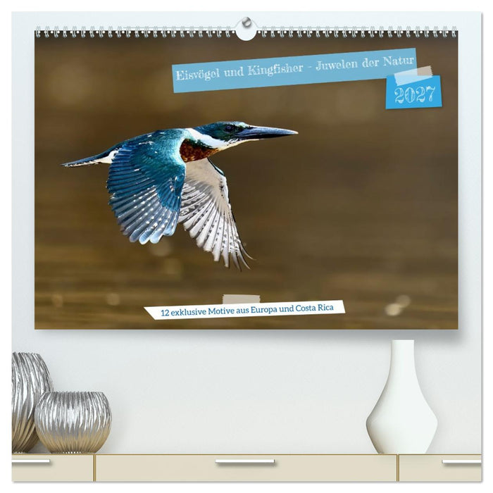 Eisvögel und Kingfisher – Juwelen der Natur (CALVENDO Premium Wandkalender 2027)