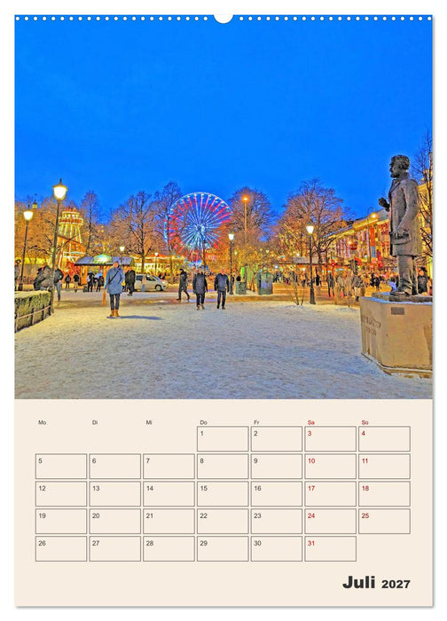 Winterliches Oslo - Terminplaner (CALVENDO Premium Wandkalender 2027)