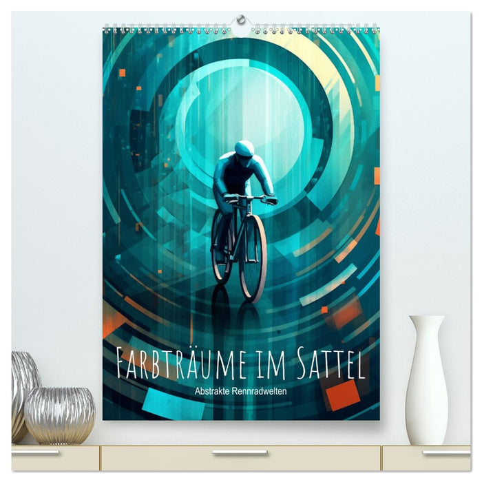 Farbträume im Sattel: Abstrakte Rennradwelten (CALVENDO Premium Wandkalender 2027)